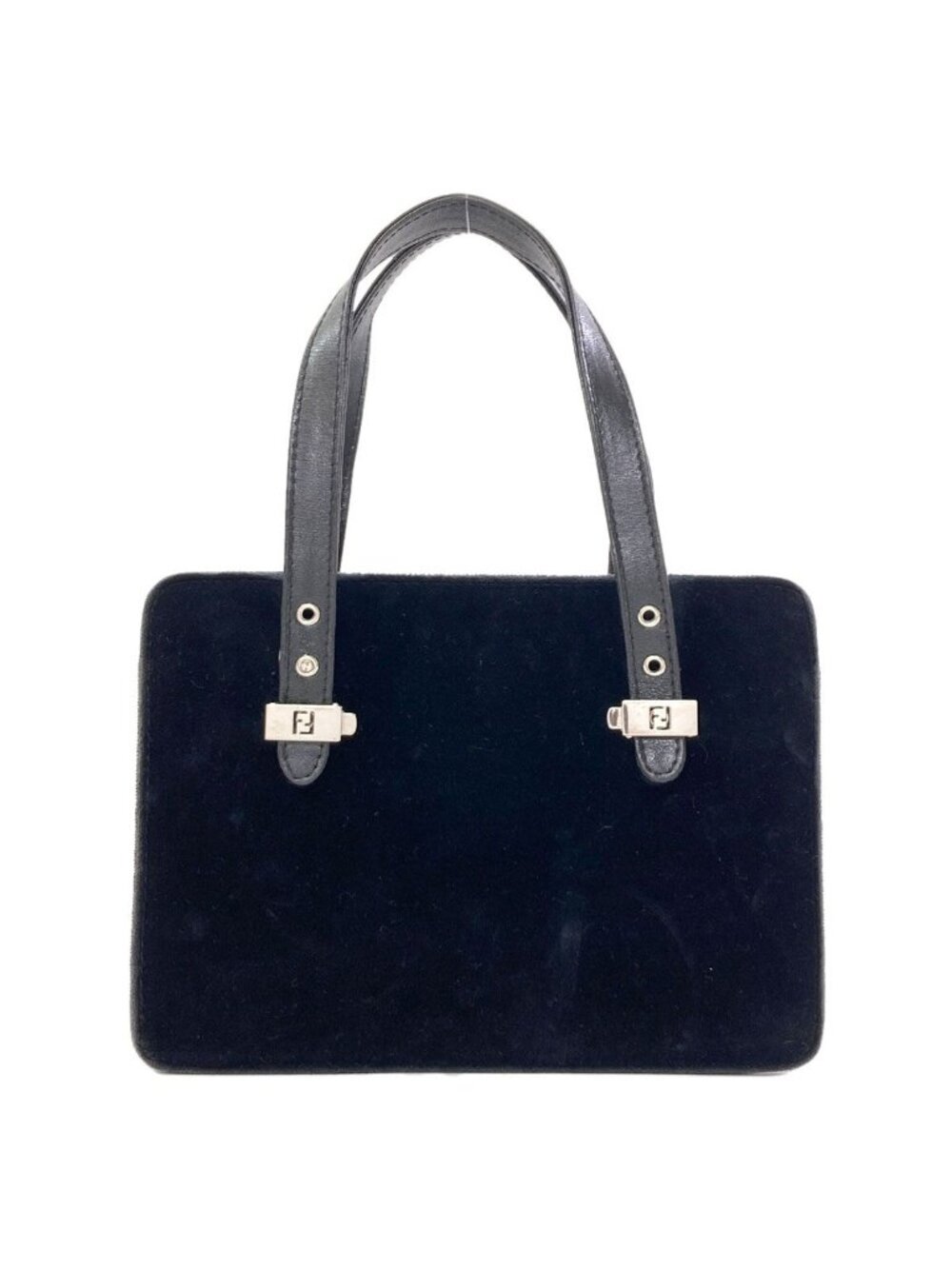 Fendi Logo Handbag Suede